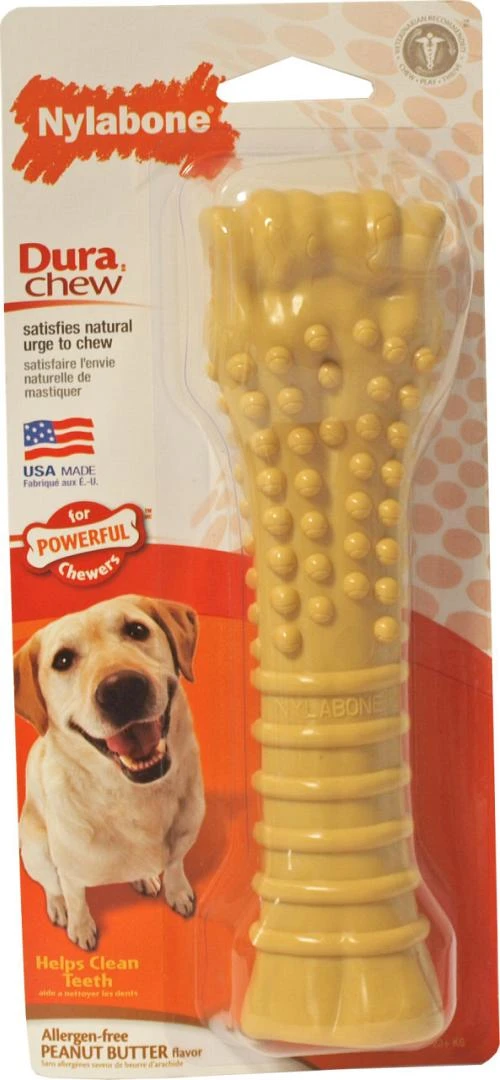 NylaBone Dura Chew Souper Bot Peanutbutter L 3 NylaBone Dura Chew Souper Bot Peanutbutter L