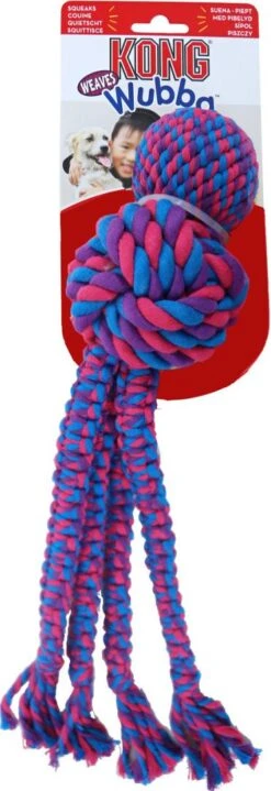 Kong Wubba Weaves Rope Assorti 16 Kong Wubba Weaves Rope Assorti -Speelgoed Winkel 0205784 1