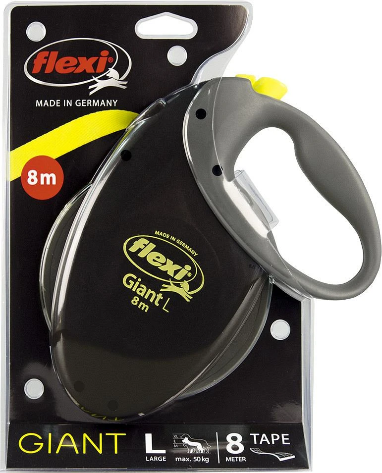 Flexi Giant Neon L Met Band Geel 8 Mtr 4 Flexi Giant Neon L Met Band Geel 8 Mtr - Afbeelding 2