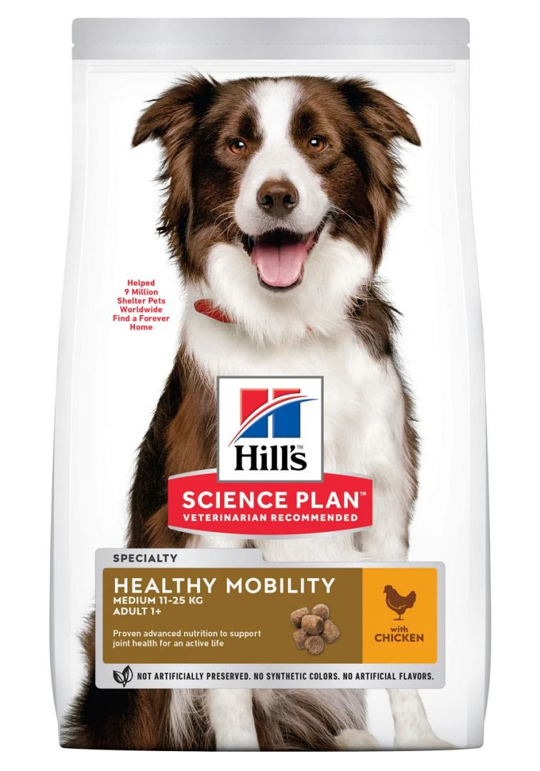 Hill's Science Plan Adult Healthy Mobility Medium Kip 2,5 Kg 3 Hill's Science Plan Adult Healthy Mobility Medium Kip 2,5 Kg