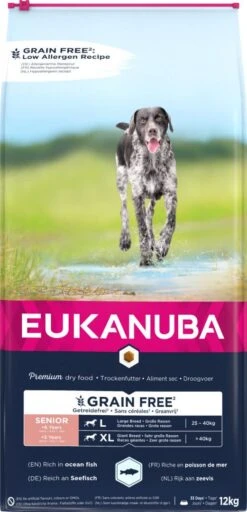 Eukanuba Hondenvoer Senior Large Grainfree Oceanfish 12 Kg