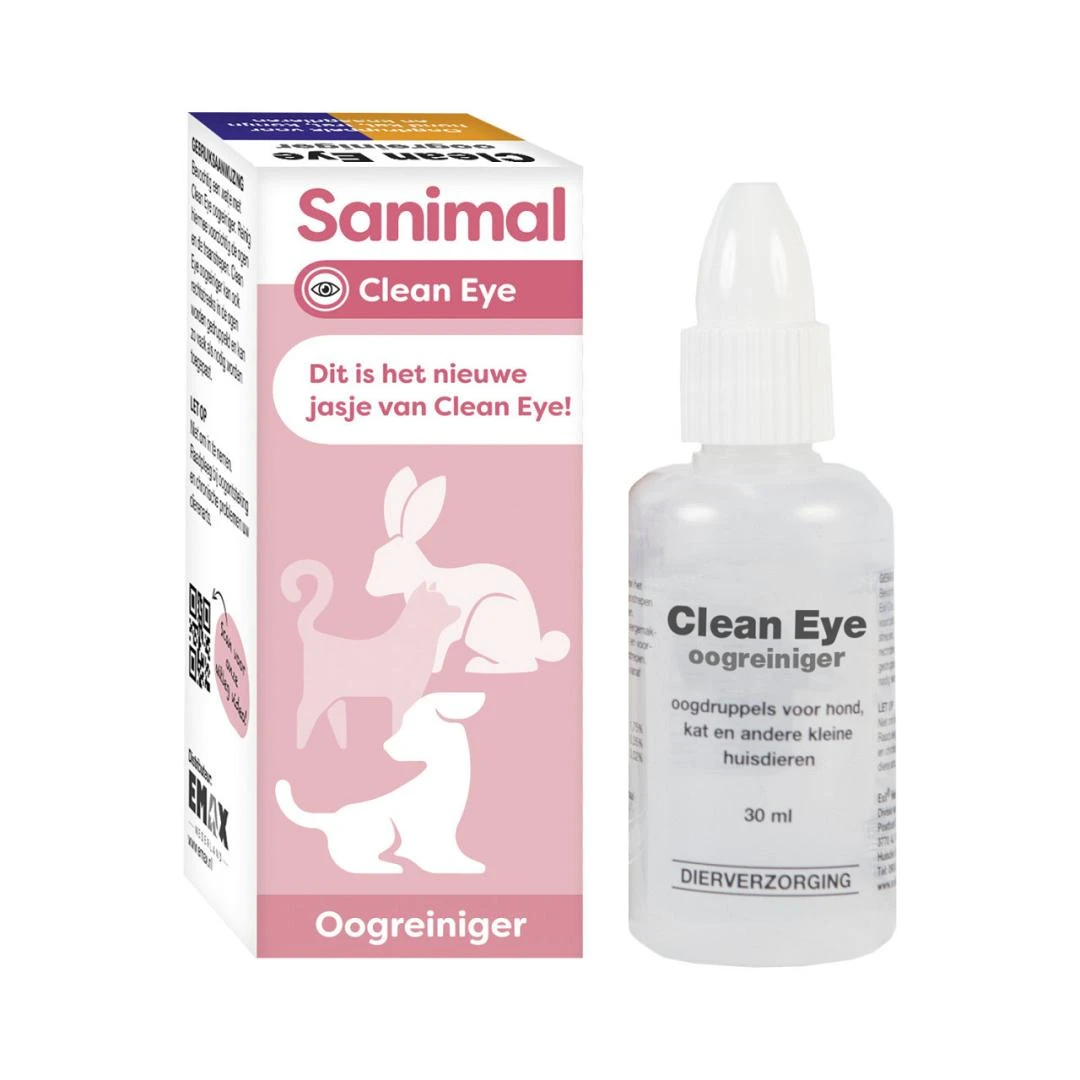 Sanimal Clean Eye Oogreiniger 30 Ml 3 Sanimal Clean Eye Oogreiniger 30 Ml - Afbeelding 2