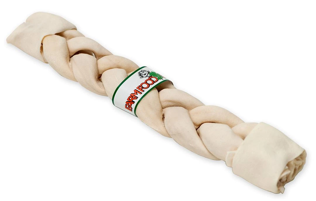Farm Food Rawhide Dental Vlecht XL 3 Farm Food Rawhide Dental Vlecht XL