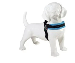 Tre Ponti Hondentuig Mesh Fibbia Reflective Verstelbaar Lichtblauw