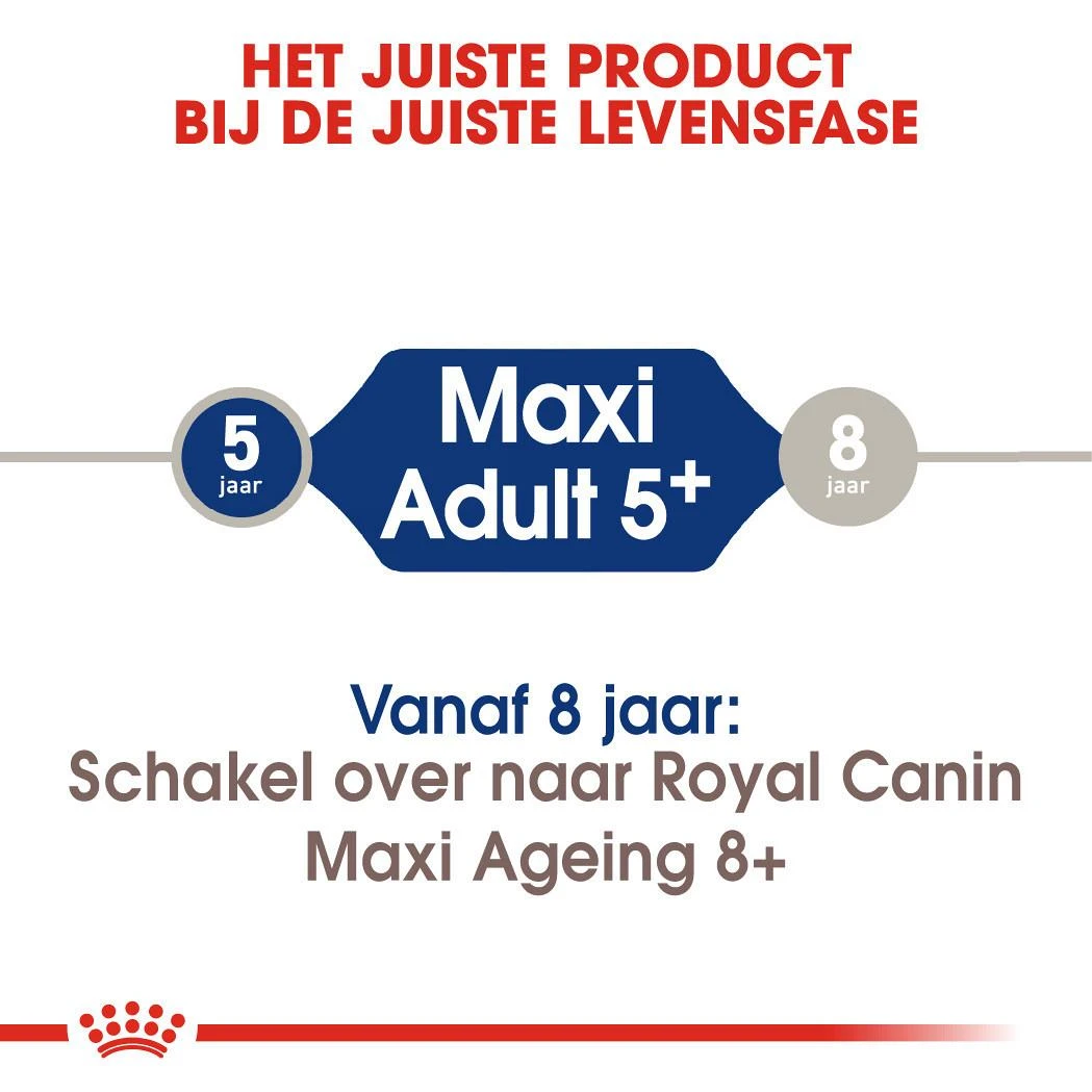 Royal Canin Hondenvoer Maxi Adult 5+ 15 Kg 6 Royal Canin Hondenvoer Maxi Adult 5+ 15 Kg - Afbeelding 4